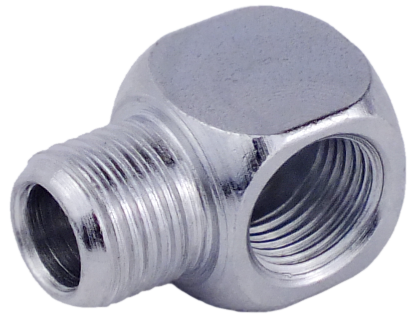 Cube Connector 1/8 (M) NPT X 1/8 (F) BSPT - 20.5 Long (#2000012)