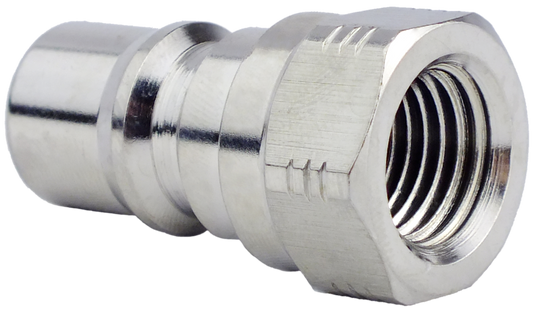 Nipple Hydraulic QDC 1/4 x 1/4 (F) NPT Stainless (#2100115)