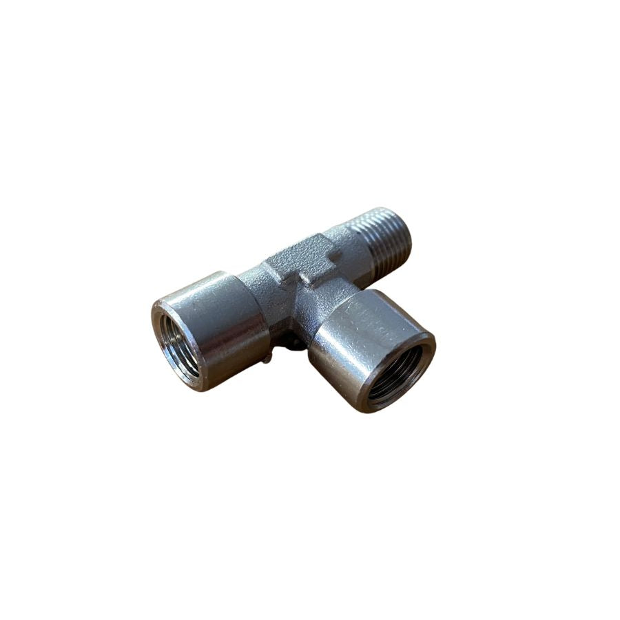 Street Tee 1/8 (BSPTM) x 1/8 (NPTF) x 1/8 (NPTF) - NPB (#2100105)