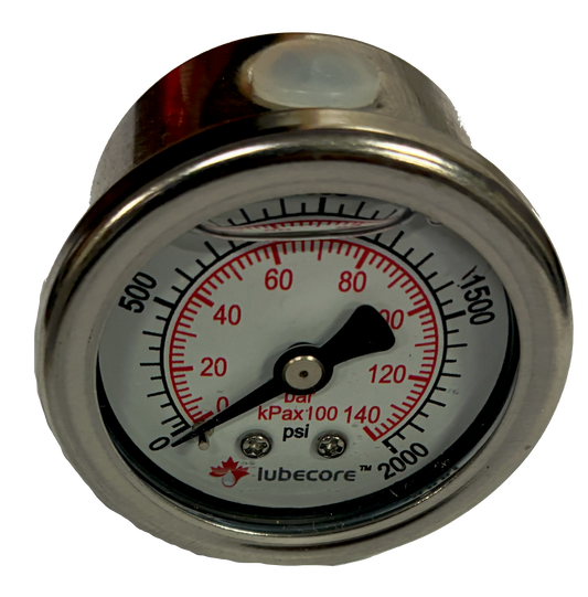 Pressure Gauge 2000 PSI - Rear Mount 1 1/2", 1/8" Thread (#1000545)
