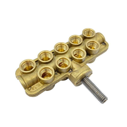 Manifold 9 Port Brass Transport (9) (#1100010)