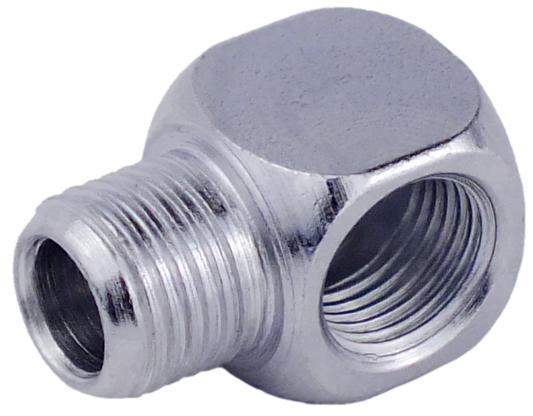 Cube Connector 1/8 (M) NPT X 1/8 (F) BSPT - 20.5 Long (#2000012)