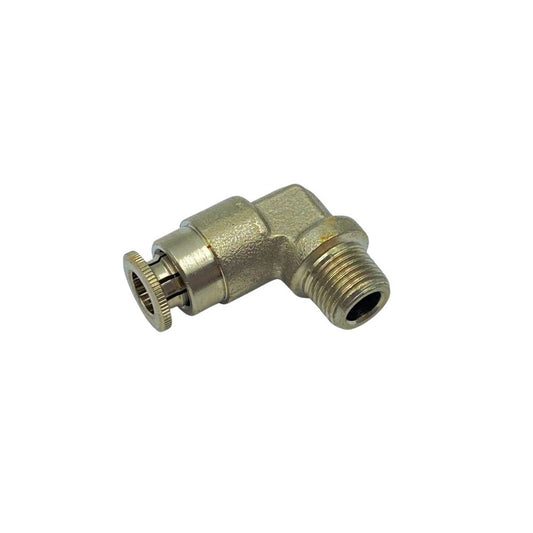 Elbow Push-in 1/8 (M) BSPT X 6mm - Brass NP (#2000200)