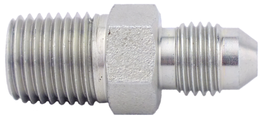 Straight # 4 (M) JIC x 1/4 (M) NPT - Steel (#2100010)