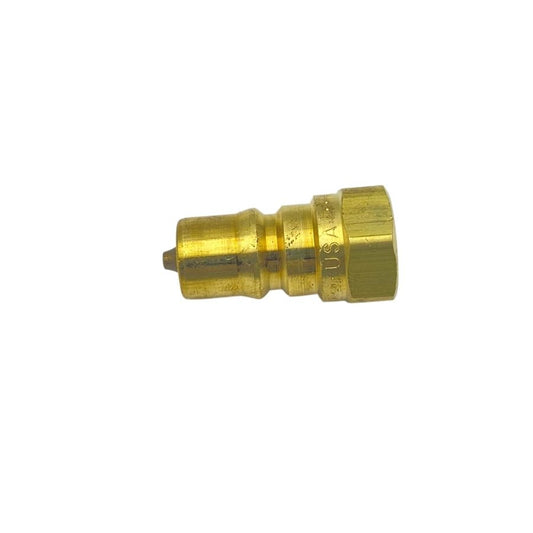Nipple Hydraulic QDC 1/4 x 1/4 (F) NPT - Brass (#2100025)