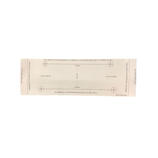 Drill Template, Pneumatic & Hydraulic & LCI Spyder Pumps (#4090055)