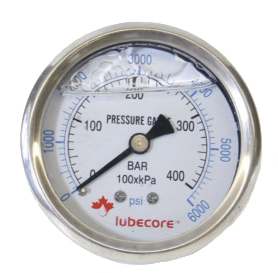 Pressure Gauge 6000 PSI - Rear Mount (#1000543)