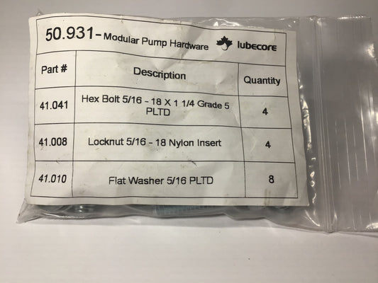 Kit, LCI Modular Pump Mount Hardware (#4150931)
